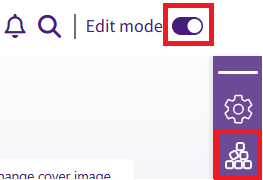 Edit mode and blocks button