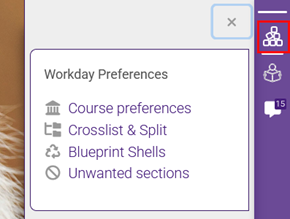 Instructor's Workday Preference block