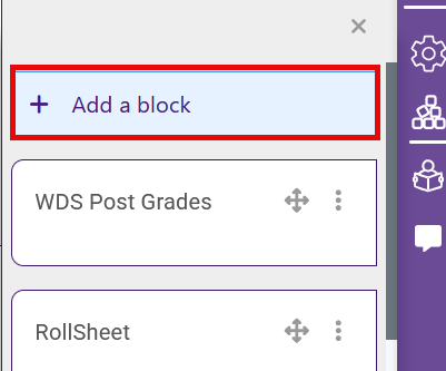 Add a block link in block drawer